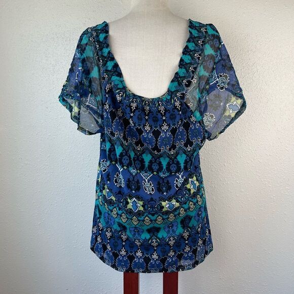Apt. 9 Slightly Sheer Tunic Top Size XL EUC - Picture 6 of 9